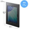 CR-LATAB35BK セキュリティケース VESA取付け用 iPad・Galaxy用 サンワサプライ 82734438
