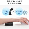 TOK-HONEY1BK リストレスト ハニカム構造 TPE素材 サンワサプライ 82734481