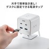 TAP-B115UC-2W 電源タップ PD65W充電機能付き クランプ固定式 サンワサプライ 82734490