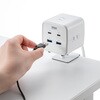 TAP-B115UC-2W 電源タップ PD65W充電機能付き クランプ固定式 サンワサプライ 82734490