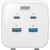 TAP-B115UC-2W 電源タップ PD65W充電機能付き クランプ固定式 サンワサプライ 82734490