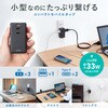 TAP-MC2A1AC3BK 電源タップ モバイル PD33W対応 サンワサプライ 82734535