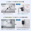 TAP-MC2A1AC3BK 電源タップ モバイル PD33W対応 サンワサプライ 82734535