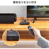 SW-HDR21R HDMI切替器 4K対応 リモコン付き サンワサプライ 82734630