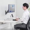 CR-LAW118BK 液晶モニタアーム 壁掛け式 サンワサプライ 82734648