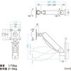 CR-LAW118BK 液晶モニタアーム 壁掛け式 サンワサプライ 82734648