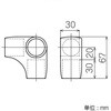 J-119FS S MCC イレクター Φ28プラスチックジョイント マットチョコレート色 矢崎化工 82738690