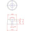 PG-1 K-3215 ワッシャー入ゴム脚K型 ジョー・プリンス竹下 82764346