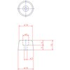 PG-1 K-16-CR-UL ワッシャー入ゴム脚K型 難燃性 ジョー・プリンス竹下 82764355