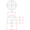 PG-1 K-30-CR-UL ワッシャー入ゴム脚K型 難燃性 ジョー・プリンス竹下 82764705