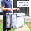 OGB-125MGY ゴミステーションボックス 折りたたみ ゴミ箱 屋外 固定用ロープ付き 分別カード付き 反射テープ YAMAZEN(山善) 82765116