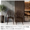 BKS-C5289-2P-DBR アームチェア アルミ製 アラベスク 2脚セット トルぺ 住まいスタイル 82769341