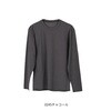 M(603863) メンズ長袖プルオーバーTシャツ フットマークナチュラル 82782641