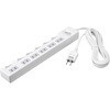 2ピン式電源タップ 集中&個別スイッチ/6個口/1.0m ホワイト BUFFALO(バッファロー)