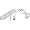 3ピン式電源タップ 2重構造 ランプ付 1m ライトグレー BUFFALO(バッファロー)