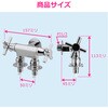 GA-LA015 洗濯機用双口水栓 ツバ付き ワンタッチ ストッパー付き 二口 二股 分岐 2方向 平行 横並び コンパクト 洗濯機増設 サブ洗濯機 二槽式洗濯機 2台 併用 同時給水 GAONA(ガオナ) 82826156