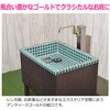 GA-RA023 ガーデン水栓 庭 おしゃれ 蛇口 横型 自在パイプ 170ミリ 首振り ガーデンシンク アンティークゴールド レトロ DIY GAONA(ガオナ) 82826436