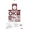 OK (25)15 ポリエチレン製規格袋 OK袋 25μm オークラ 82829927