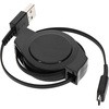 巻き取り式TypeA to microUSBケーブルブラック1.2m OWLTECH(オウルテック)