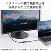 AD-CHDMISWSV USB Type-C to HDMI 変換アダプタ 画面ON/OFF切替スイッチ 拡張・複製 4K/60Hz対応 ミラーリング エレコム 82930115