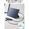 DST-N080BPBK USB Type-C ハブ ドッキングステーション 8in1 USB-C×3 USB-A×2 HDMI 4K/60Hz microSD&SDカードリーダー エレコム 82930201