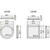 US-22(丸型) 317667 木目調引手 アトムリビンテック 82936817