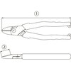 J200PWNR パワーニッパーラウンド刃(電工用) LOBSTER(ロブスター/エビ印/ロブテックス) 82951341