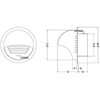 SFX125 外壁用アルミ製換気口 セルフード 同芯ガラリ型 西邦工業 82955209