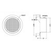 SN100 外壁用アルミ製換気口 フラットグリル 金網型10メッシュ 低圧損 西邦工業 82955787