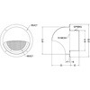 SFN125 外壁用アルミ製換気口 セルフード 同芯金網型10メッシュ 西邦工業 82956399