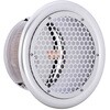 SPD125C 外壁用アルミ製換気口 フラットグリル 丸パンチング型8Φ×PITCH10 防火ダンパー付 西邦工業 82955480