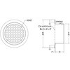 SE200 外壁用アルミ製換気口 フラットグリル 角パンチング型8□×PITCH10 西邦工業 82955875