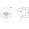 SFN200M 外壁用アルミ製換気口 セルフード(ワイド水切り付) 同芯金網型10メッシュ 西邦工業 82954186