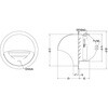 SFVD100 外壁用アルミ製換気口 セルフード 偏芯ガラリ型 防火ダンパー付 西邦工業 82954019