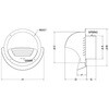 SFX150M 外壁用アルミ製換気口 セルフード(ワイド水切り付) 同芯ガラリ型 西邦工業 82955936
