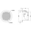 SND100C 外壁用アルミ製換気口 フラットグリル 金網型10メッシュ 防火ダンパー付 西邦工業 82955525
