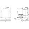 CFN150M 外壁用アルミ製換気口 深型フード(ワイド水切り付) 金網型7×14ラス網 下部開閉タイプ 西邦工業 82956889
