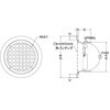 SED100 外壁用アルミ製換気口 フラットグリル 角パンチング型8□×PITCH10 防火ダンパー付 西邦工業 82956338