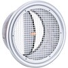 SED300C 外壁用アルミ製換気口 フラットグリル 大口径 角パンチング型8□×PITCH10 防火ダンパー付 西邦工業 82955315