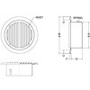 SXT125 外壁用アルミ製換気口 フラットグリル 縦ガラリ型 西邦工業 82955568