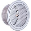 外壁用アルミ製換気口 フラットグリル 大口径 丸パンチング型8Φ×PITCH10 防火ダンパー付 西邦工業