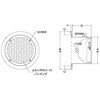 SPD250C 外壁用アルミ製換気口 フラットグリル 大口径 丸パンチング型8Φ×PITCH10 防火ダンパー付 西邦工業 82955681