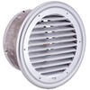 SCD250C 外壁用アルミ製換気口 フラットグリル 大口径 内向ガラリ型 防火ダンパー付 西邦工業 82956216