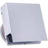 外壁用アルミ製換気口 角型フラットフード 角金網型10メッシュ 防火ダンパー付 西邦工業