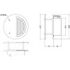 SXTB125 外壁用アルミ製換気口 フラットカバー付換気口 縦ガラリ型 西邦工業 82957808