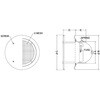 SNBD100 外壁用アルミ製換気口 フラットカバー付換気口 金網型3メッシュ 防火ダンパー付 西邦工業 82958325