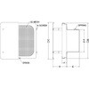 KNB150 外壁用アルミ製換気口 フラットカバー付換気口 角金網型10メッシュ 低圧損 西邦工業 84869675