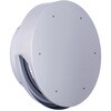 外壁用アルミ製換気口 薄型フラットフード(水切り付) 大口径 金網型3メッシュ 西邦工業