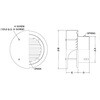SXU75 外壁用アルミ製換気口 薄型フラットフード ガラリ型 西邦工業 82958079