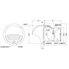 SFXDC100C 外壁用アルミ製換気口 セルフード 同芯ガラリ型 CD・FD付 西邦工業 82958316